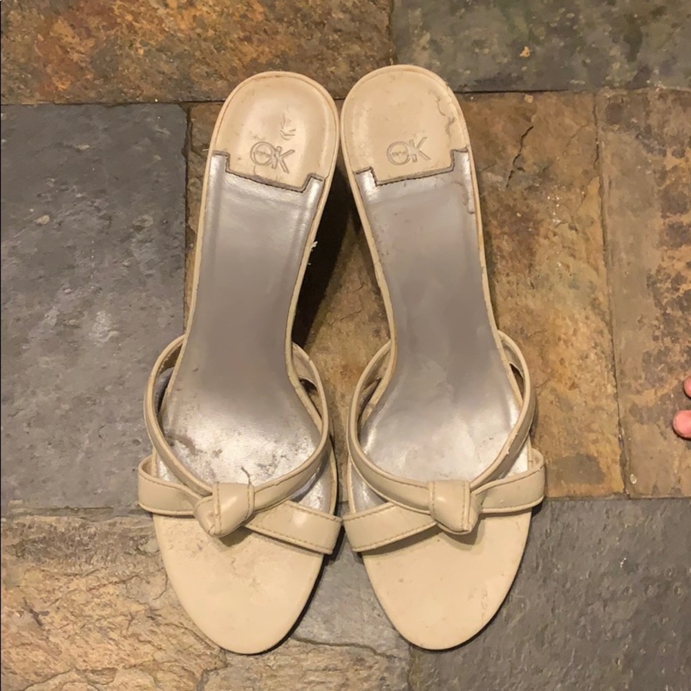 Cream heels